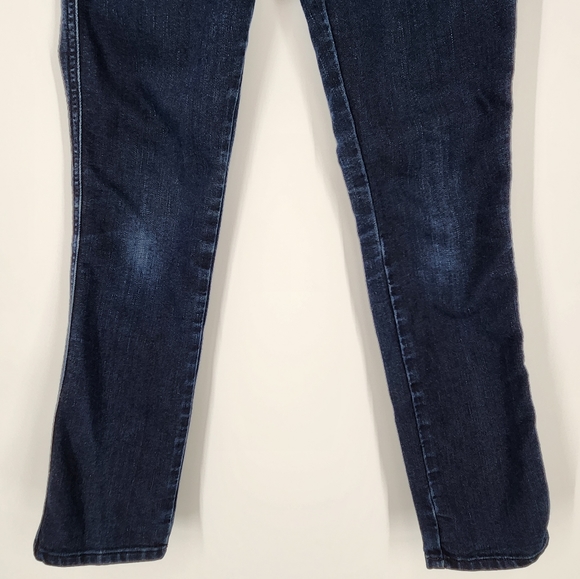 Anthropologie MiH Paris Mid-rise Cropped Slim Leg Jean Stretch Dark Wash 24 - Picture 4 of 11